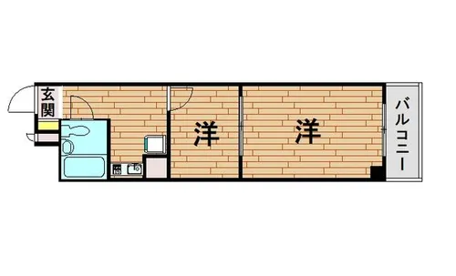 ライオンズマンション新神戸【2階】の間取り
