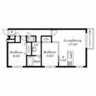 サクラディア苗穂【3階】の間取り