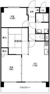 ベルコート加古川【704号室】の間取り