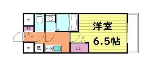 アドバンス大阪ブリアント【13階】の間取り