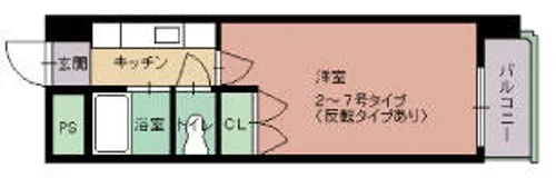 ビラプリンス7【704号室】の間取り