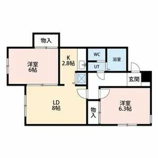αNEXT札幌第19【4階】の間取り