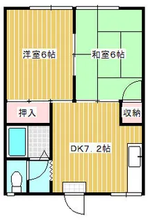 コーポ静和A【203号室】の間取り