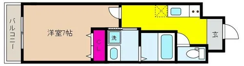 フジパレス神戸住吉【3階】の間取り
