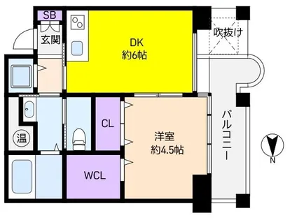 チェリービュウ芦屋川【3階】の間取り