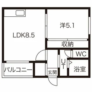 コートモンターニュ【2階】の間取り