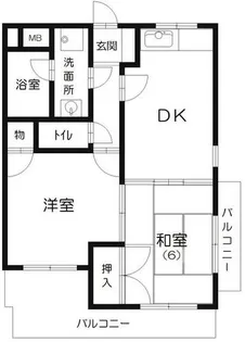 フローリアン住吉【2階】の間取り