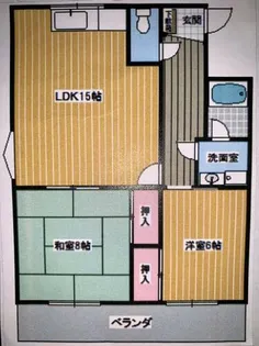 ウエストヴィレッヂ【2階】の間取り