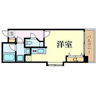 ラフィネス博多リバーステージ【6階】の間取り