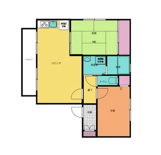 サークルエイト篠山【205号室】の間取り