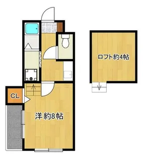 サンクィーン弐番館【2階】の間取り