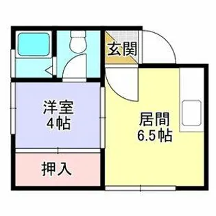 パレス麻生Ⅰ・Ⅱ【2階】の間取り