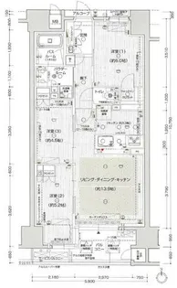 プレイズ城東関目【13階】の間取り