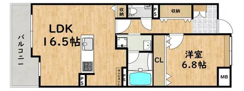 グランデ東雲【4階】の間取り