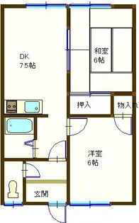 第2ドリームハイツ【2階】の間取り