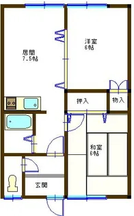 ドリームハイツⅢ【202号室】の間取り
