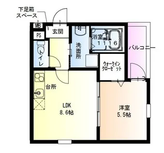 フジパレス花園中央公園南Ⅰ番館【1階】の間取り