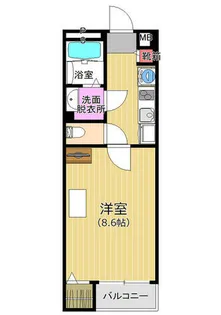 クレイノRYUTA【201号室】の間取り