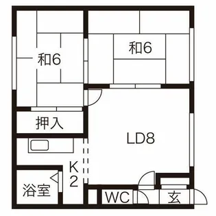 パレーシャルさつき【203号室】の間取り