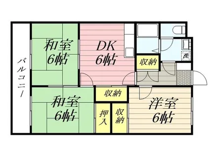 森シャトー【0202号室】の間取り