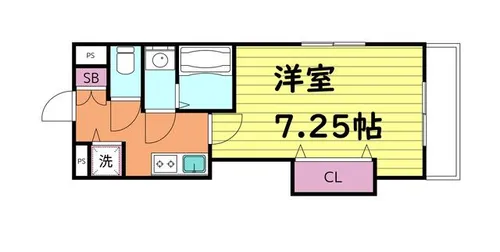 Luxe深江橋【6階】の間取り