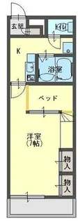 ピコ上安久【103号室】の間取り
