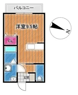 グランリヴェール【206号室】の間取り