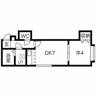 エヴァンス大友公園【3階】の間取り