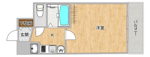 メビウス佃レジデンス【3階】の間取り