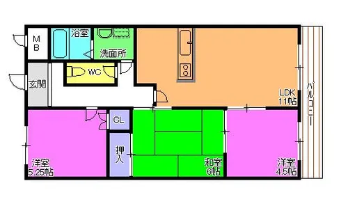CASAいけざわ【3階】の間取り