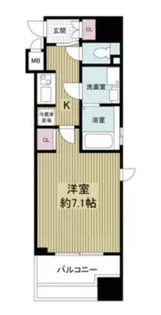 Lasante京橋(旧エスティメゾン京橋)【10階】の間取り
