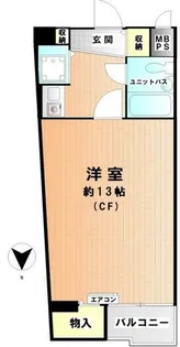 ニューライフ高麗橋【9階】の間取り