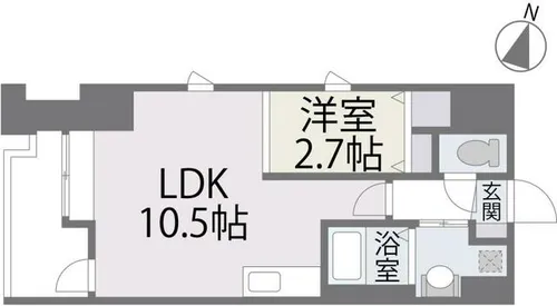 パセオ平尾【901号室】の間取り