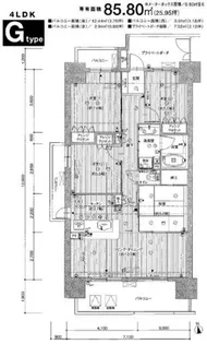 ザ・マリンスクエア【1501号室】の間取り