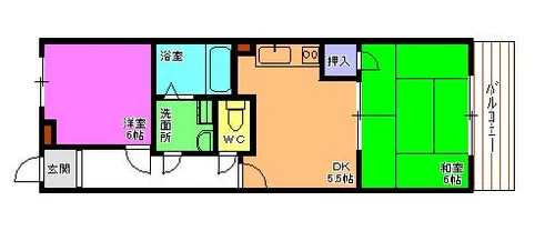 シティエステイト加古川【2階】の間取り