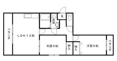 コーポ小川【302号室】の間取り