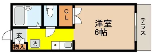 セゾン阪急御影【1階】の間取り