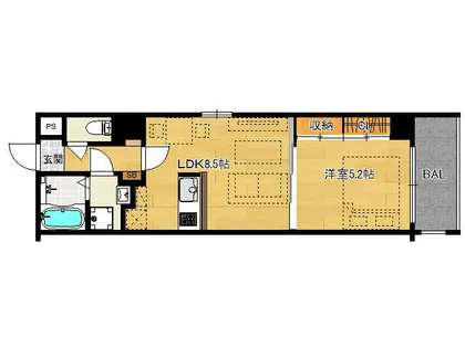 ロングヒル2nd【3階】の間取り