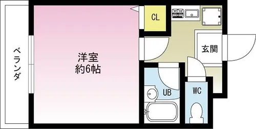 マックス甲東園【2階】の間取り