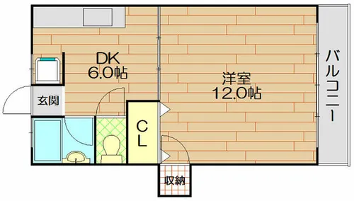 ミキハイム【4階】の間取り