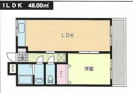 パークサイドハイツ【5階】の間取り