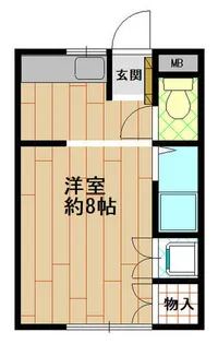 山神ハイツ【3階】の間取り