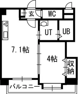 クラッセ北大通りⅡ【7階】の間取り