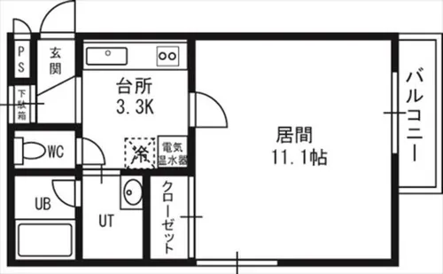 ドローム21【306号室】の間取り