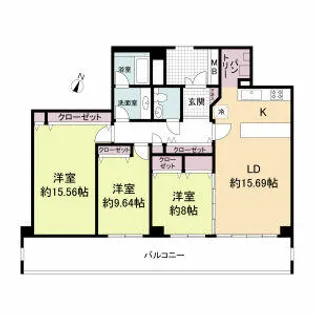芦屋ロイヤルホームズ【0202号室】の間取り