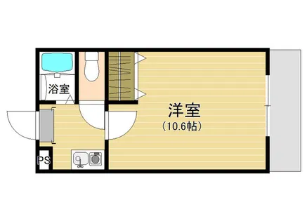 レオパレス二日市中央【1階】の間取り