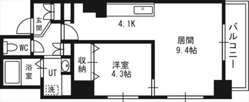 シェモア南1条【602号室】の間取り