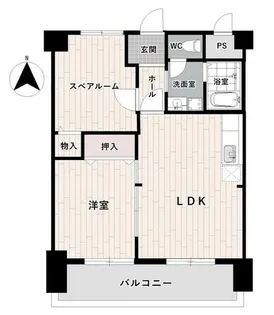 大手前ヒルズ【6階】の間取り