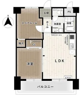 大手前ヒルズ【6階】の間取り