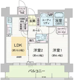 グランファーレ平岸パークヒルズ【3階】の間取り